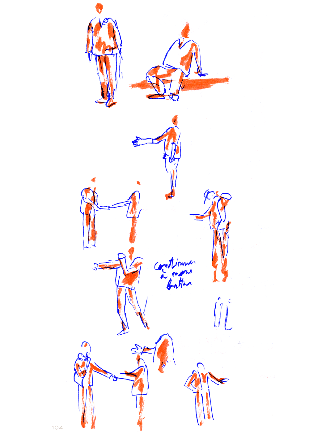 un dessin en couleur extrait du blog trop chère la vie