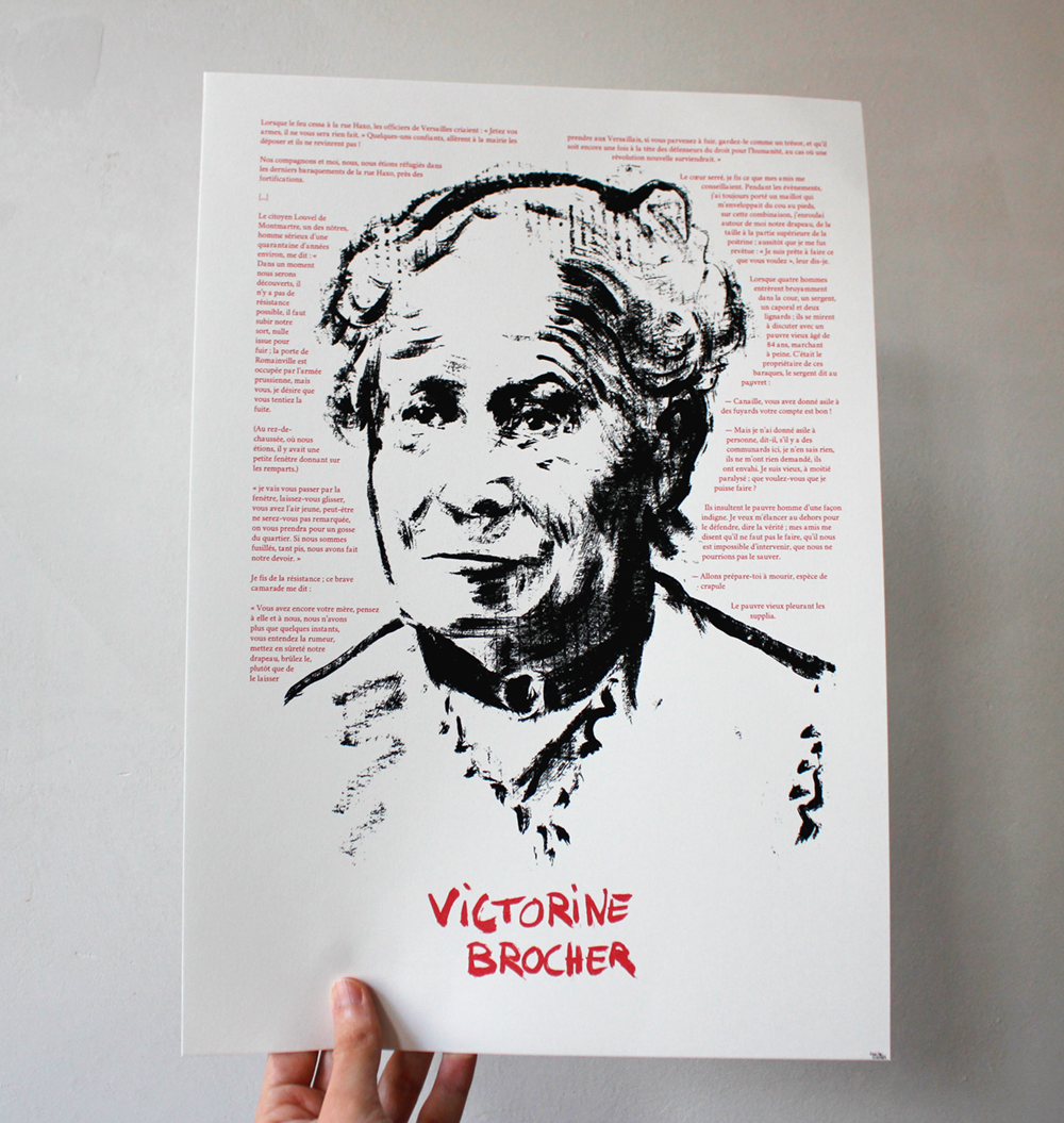 Affiche Victorine Brocher