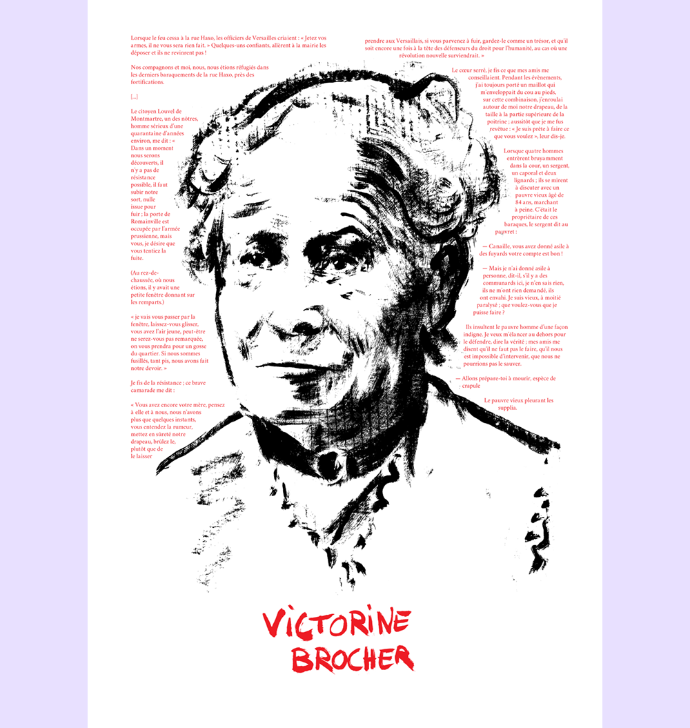 Affiche Victorine Brocher