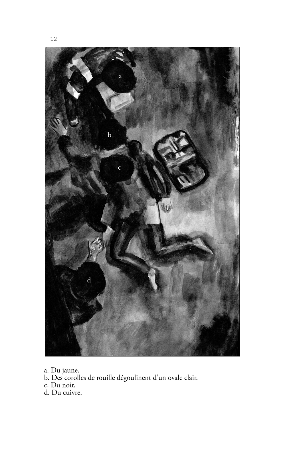 la vase noire dans loeil nuit