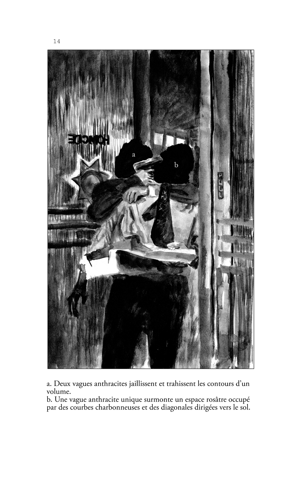 la vase noire dans loeil nuit