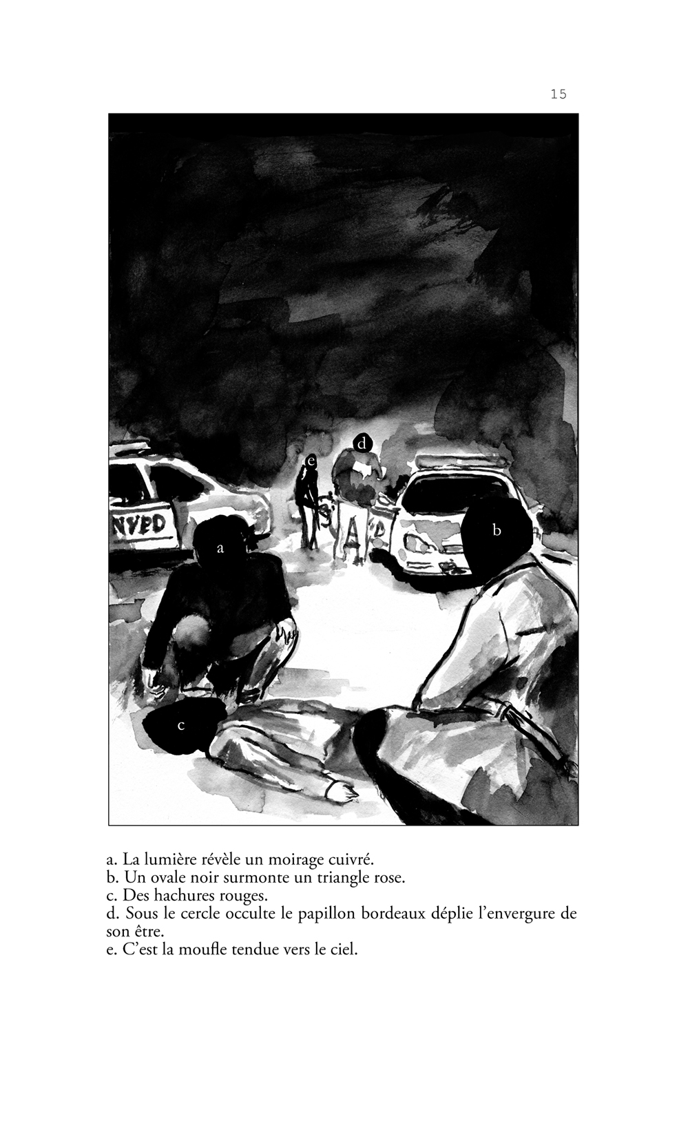 la vase noire dans loeil nuit