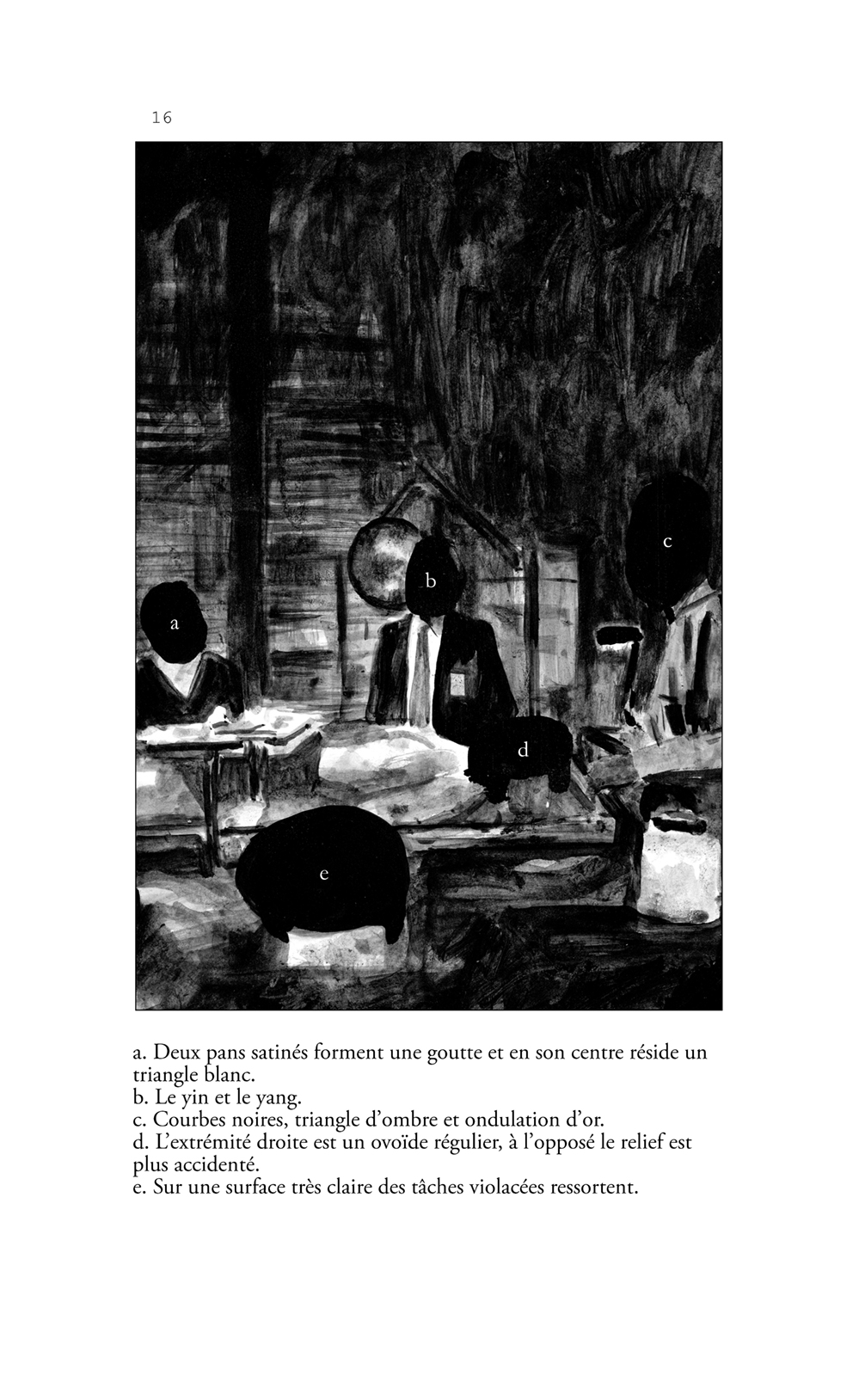 la vase noire dans loeil nuit