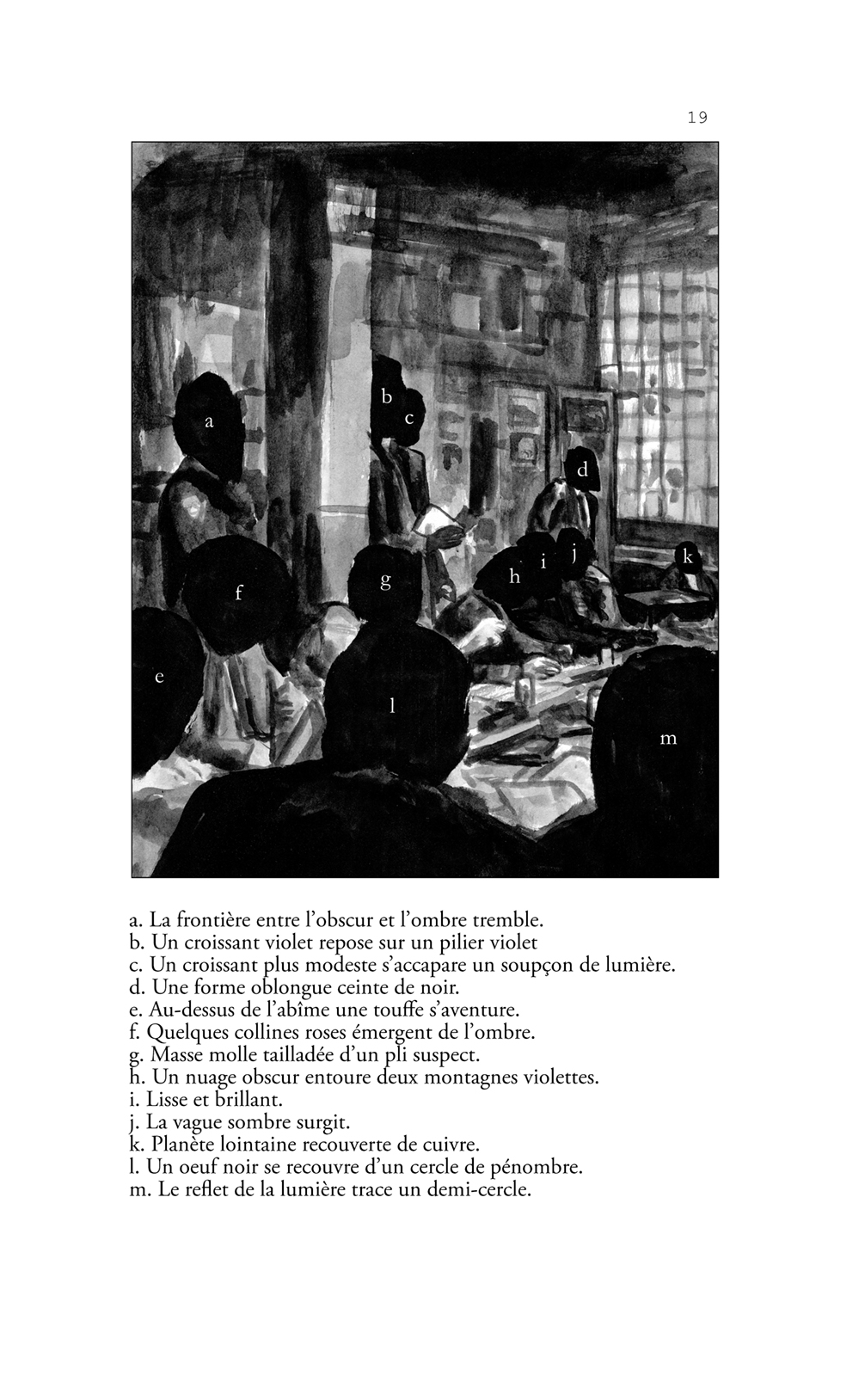 la vase noire dans loeil nuit