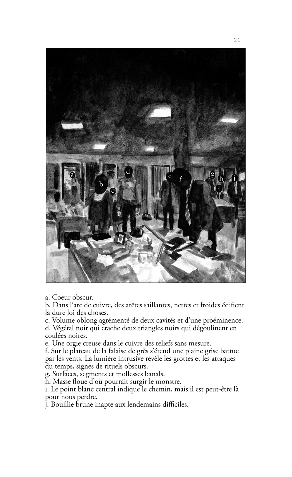 la vase noire dans loeil nuit