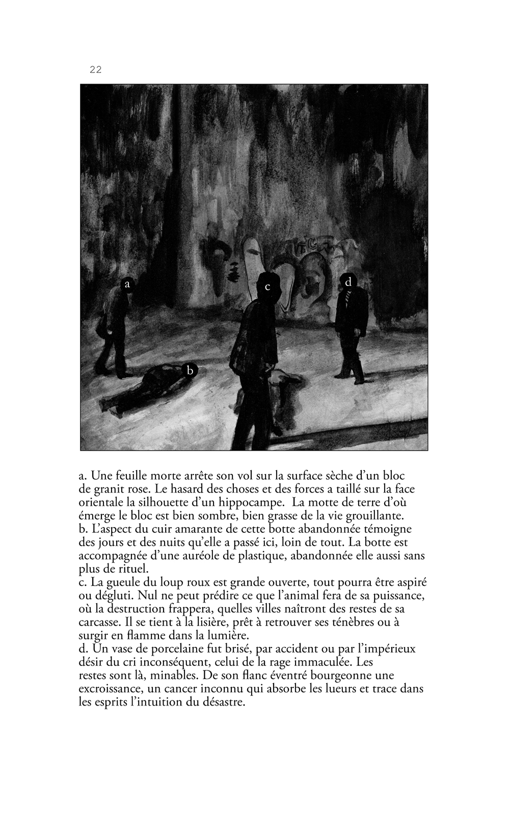 la vase noire dans loeil nuit