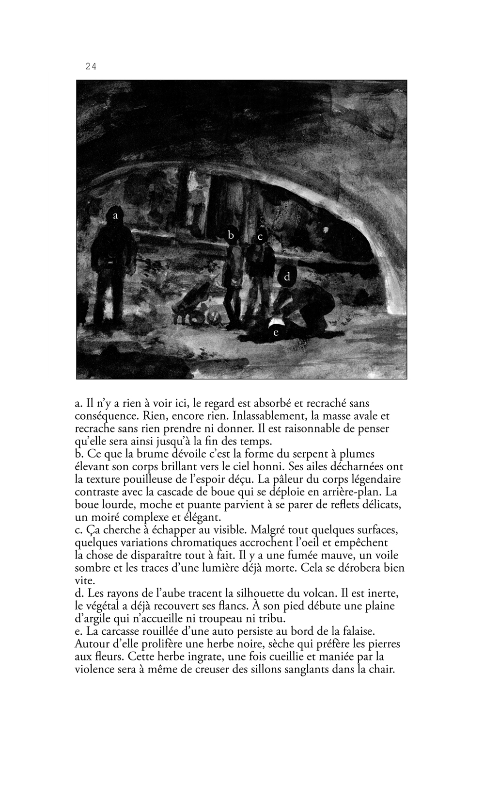 la vase noire dans loeil nuit