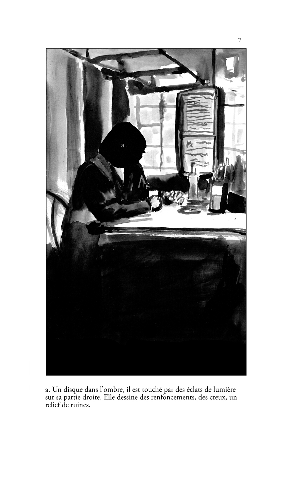 la vase noire dans loeil nuit